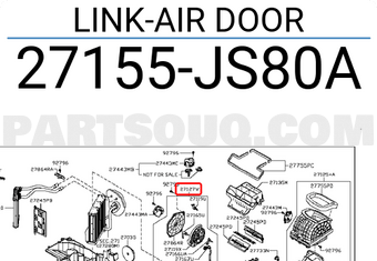 Nissan 27155JS80A LINK-AIR DOOR