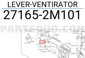 Nissan 271652M101 LEVER-VENTIRATOR