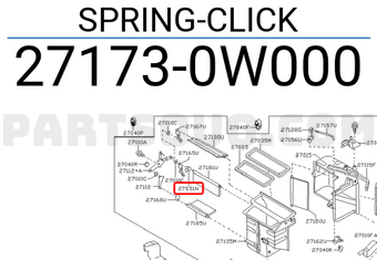 Nissan 271730W000 SPRING-CLICK