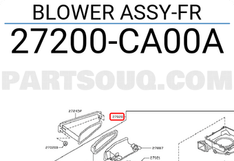Nissan 27200CA00A BLOWER ASSY-FR
