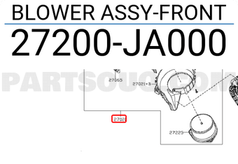 Nissan 27200JA000 BLOWER ASSY-FRONT