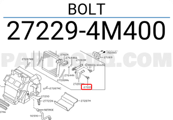 Nissan 272294M400 BOLT
