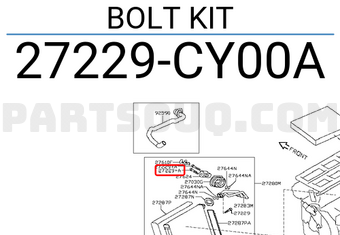 Nissan 27229CY00A BOLT KIT