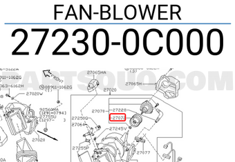 Nissan 272300C000 FAN-BLOWER