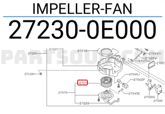 Nissan 272300E000 IMPELLER-FAN