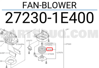Nissan 272301E400 FAN-BLOWER