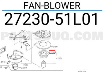Nissan 2723051L01 FAN-BLOWER