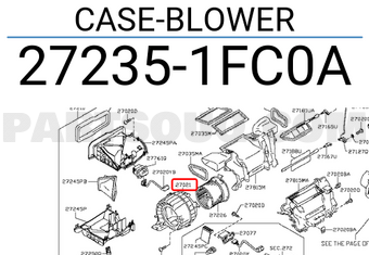 Nissan 272351FC0A CASE-BLOWER