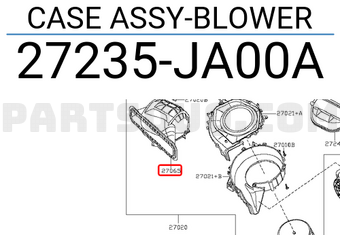 Nissan 27235JA00A CASE ASSY-BLOWER