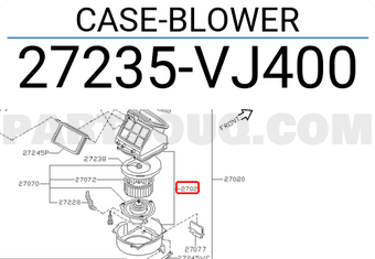 Nissan 27235VJ400 CASE-BLOWER