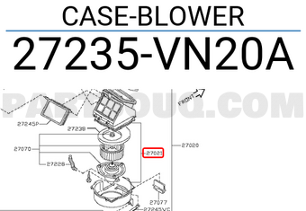 Nissan 27235VN20A CASE-BLOWER