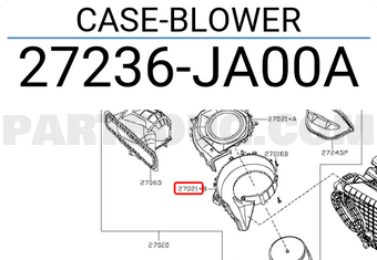 Nissan 27236JA00A CASE-BLOWER