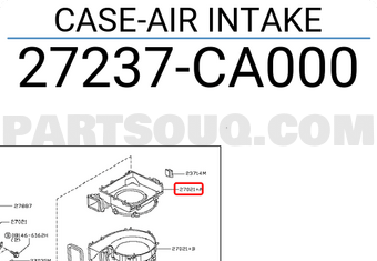Nissan 27237CA000 CASE-AIR INTAKE