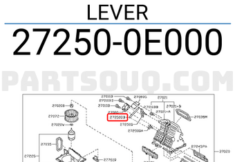 Nissan 272500E000 LEVER