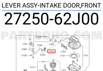 Nissan 2725062J00 LEVER ASSY-INTAKE DOOR,FRONT