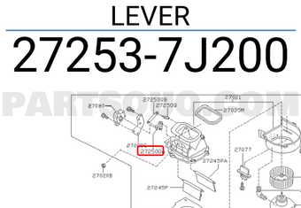 Nissan 272537J200 LEVER