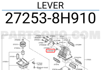 Nissan 272538H910 LEVER