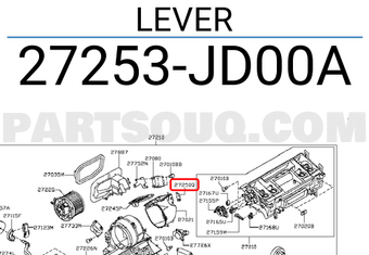 Nissan 27253JD00A LEVER
