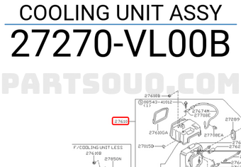 Nissan 27270VL00B COOLING UNIT ASSY