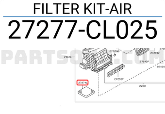 Nissan 27277CL025 FILTER KIT-AIR