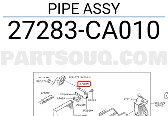 Nissan 27283CA010 PIPE ASSY