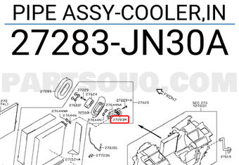 Nissan 27283JN30A PIPE ASSY-COOLER,IN