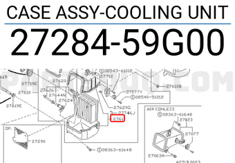 Nissan 2728459G00 CASE ASSY-COOLING UNIT