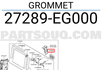 Nissan 27289EG000 GROMMET