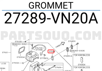 Nissan 27289VN20A GROMMET