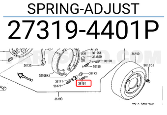 Nissan 273194401P SPRING-ADJUST