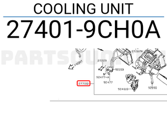Nissan 274019CH0A COOLING UNIT