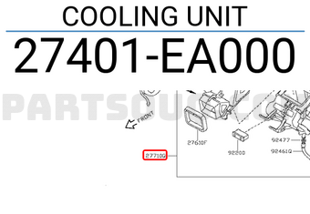Nissan 27401EA000 COOLING UNIT
