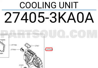 Nissan 274053KA0A COOLING UNIT