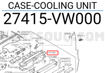 Nissan 27415VW000 CASE-COOLING UNIT
