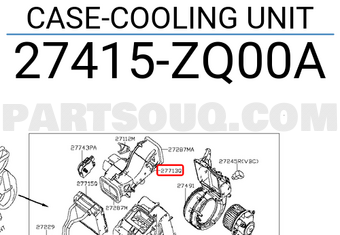 Nissan 27415ZQ00A CASE-COOLING UNIT