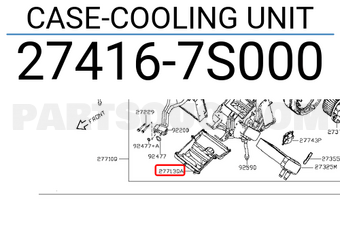 Nissan 274167S000 CASE-COOLING UNIT