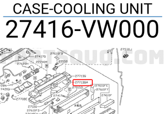 Nissan 27416VW000 CASE-COOLING UNIT