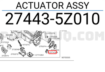 Nissan 274435Z010 ACTUATOR ASSY