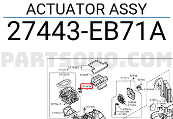 Nissan 27443EB71A ACTUATOR ASSY