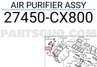 Nissan 27450CX800 AIR PURIFIER ASSY