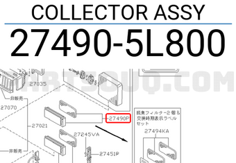 Nissan 274905L800 COLLECTOR ASSY