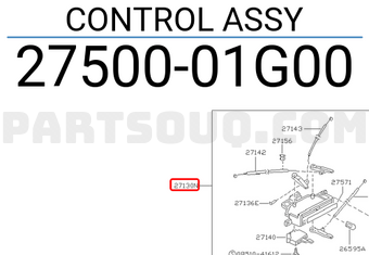 Nissan 2750001G00 CONTROL ASSY