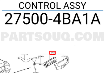 Nissan 275004BA1A CONTROL ASSY