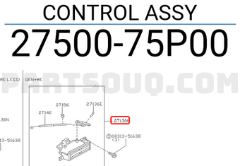 Nissan 2750075P00 CONTROL ASSY
