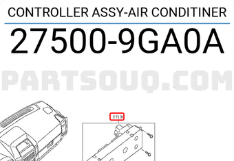 Nissan 275009GA0A CONTROLLER ASSY-AIR CONDITINER