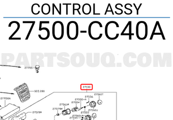 Nissan 27500CC40A CONTROL ASSY