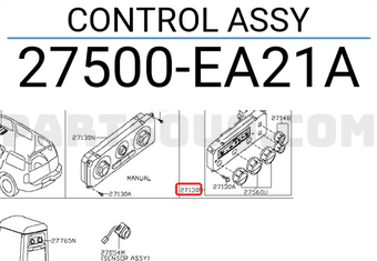 Nissan 27500EA21A CONTROL ASSY