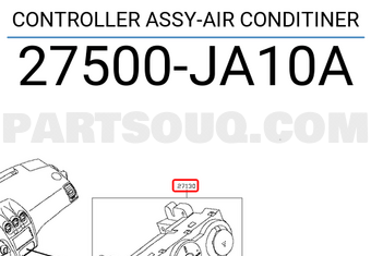 Nissan 27500JA10A CONTROLLER ASSY-AIR CONDITINER