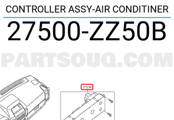 Nissan 27500ZZ50B CONTROLLER ASSY-AIR CONDITINER