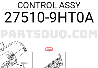 Nissan 275109HT0A CONTROL ASSY